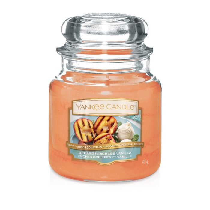 Yankee Candle Grilled Peaches and Vanilla - Medium Jar0